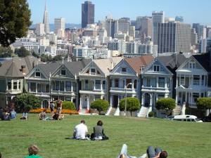 Alamo Square Victorians